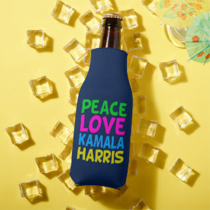 Peace Liebe Kamala Harris Niedlich Blue Flaschenkühler