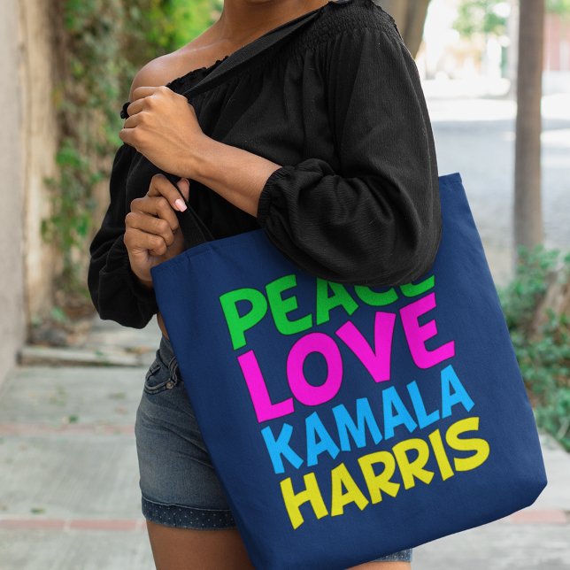 Peace Liebe Kamala Harris Niedlich Blue Tasche (Von Creator hochgeladen)