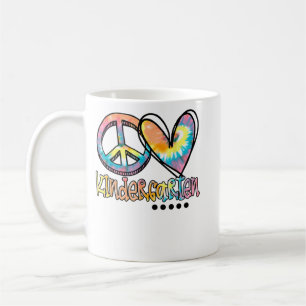Peace Liebe Kindergarten Gefärbte Krawatte am erst Kaffeetasse