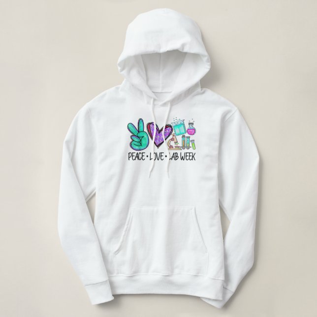 Peace Liebe Labrador Week 2022 Medical Laboratory  Hoodie (Design vorne)
