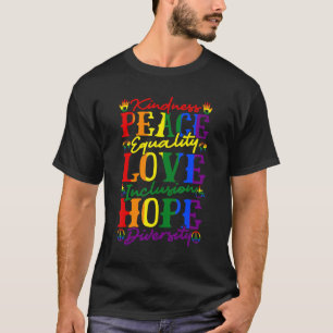 Peace Liebe LGBT Inklusion Equality Diversity Huma T-Shirt