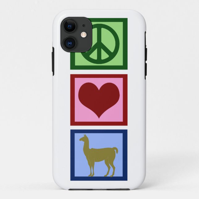 Peace Liebe Llamas Case-Mate iPhone Hülle (Rückseite)