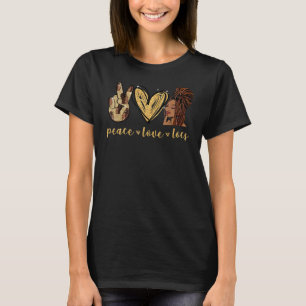Peace Liebe Locations Black History Month African  T-Shirt
