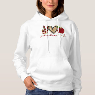 Peace Liebe Lunch Funny Lunch Ladys Geschenke Hoodie