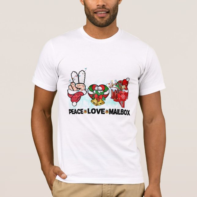 Peace Liebe Mailbox T-Shirt (Vorderseite)