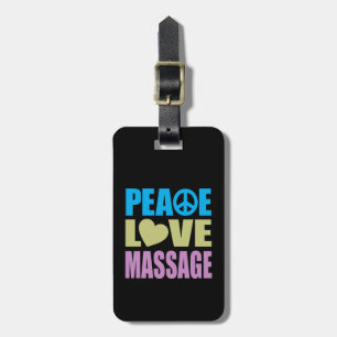 Peace Liebe Massage Gepäckanhänger