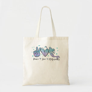 Peace Liebe Mermaids Squad Gefärbte Krawatte Niedl Tragetasche
