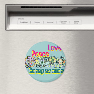 Peace Liebe Mitgefühl Magnet
