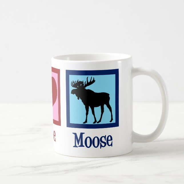 Peace Liebe Moose Kaffeetasse (Rechts)