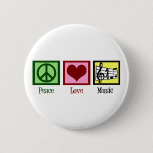 Peace Liebe Music Button