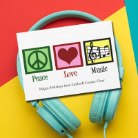Peace Liebe Music Custom Band oder Chor Weihnachte