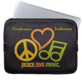 Peace Liebe Music Custom Laptop-Ärmel Laptopschutzhülle