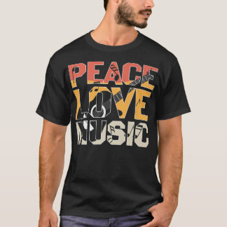 Peace Liebe Music Guitar Player Premium T-Shirt