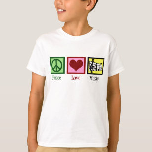 Peace Liebe Music Kids T-Shirt