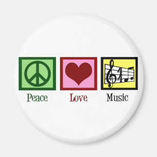 Peace Liebe Music Magnet