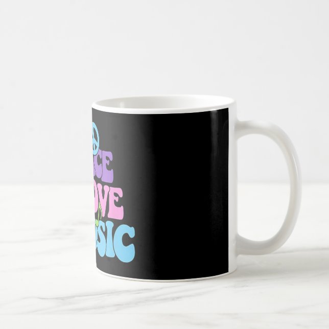 Peace Liebe Music Sinti und Roma Hippy Kaffeetasse (Rechts)