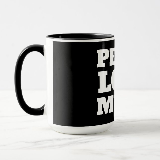 Peace Liebe Music Tasse (Links)