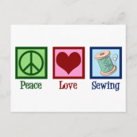 Peace Liebe Nähen Niedlich Seamstress