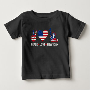 Peace Liebe New York Baby T-shirt