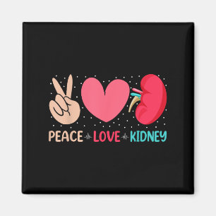 Peace Liebe Niere - Nephrologie Dialysis Tech Nurs Magnet