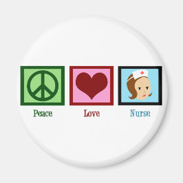 Peace Liebe Nurse Magnet