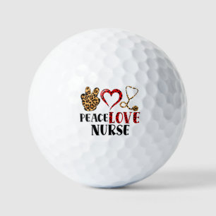 Peace Liebe Nurse - Niedliche Krankenversicherung Golfball