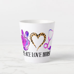 Peace Liebe Nurse - Niedliche Krankenversicherung Milchtasse