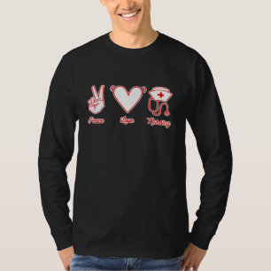 Peace Liebe Nursing Liebe Nursing Student RN L T-Shirt