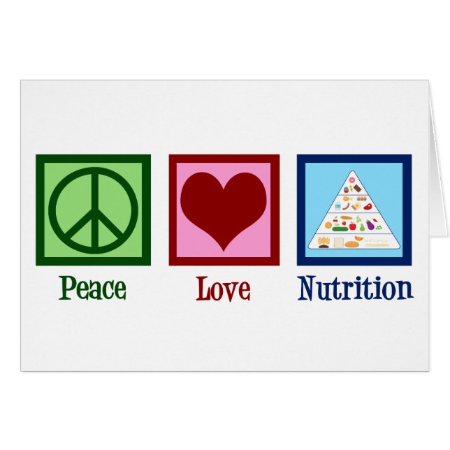 Peace Liebe Nutrition Card (Vorderseite (Horizontal))
