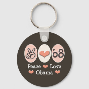 Peace Liebe Obama 08 Schlüsselkette Schlüsselanhänger