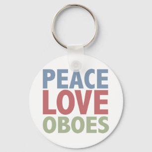 Peace Liebe Oboes Schlüsselanhänger