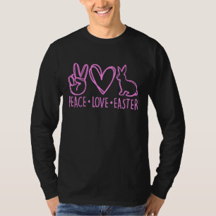 Peace Liebe Oster Niedlich Bunny Eggs Happy Ostert T-Shirt