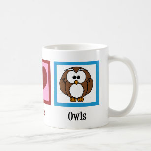 Peace Liebe Owls Kaffeetasse