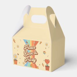 Peace Liebe Party Retro Rainbow 6. Geschenkschachtel
