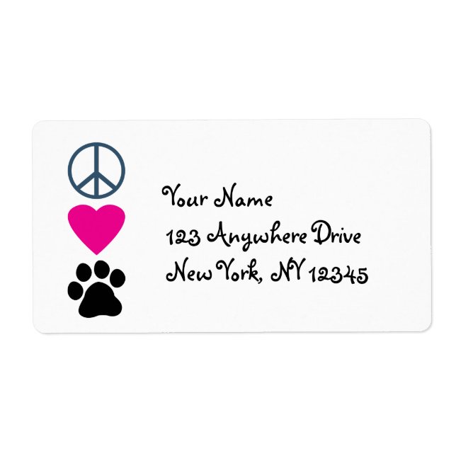 Peace Liebe Paws (Vorne)