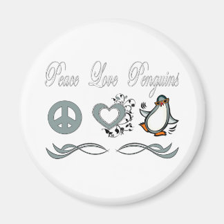 Peace Liebe Penguins Magnet