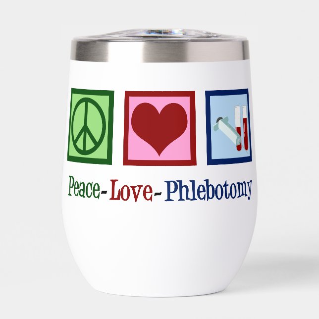 Peace Liebe Phlebotomie Niedlich Phlebotomist (Vorderseite)