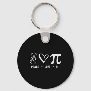 Peace Liebe Pi Day Math Lover Schlüsselanhänger