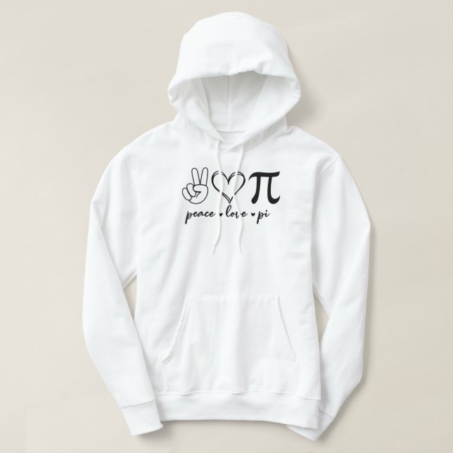 Peace Liebe Pi Math Liebe Pi Day Mathematik Mathem Hoodie (Design vorne)