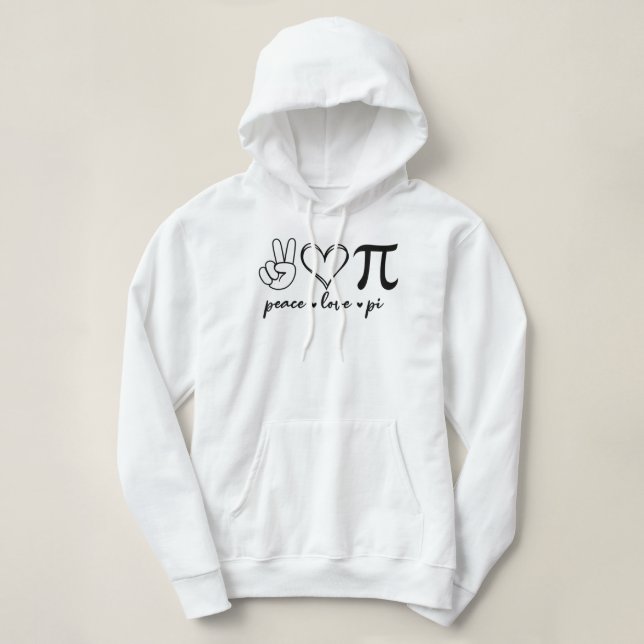 Peace Liebe Pi Math Liebe Pi Day Mathematik Mathem Hoodie (Design vorne)