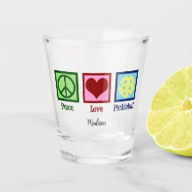 Peace Liebe Pickleball Niedlich Personalisiert