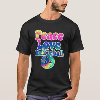 Peace Liebe Pickleball Shirt Gefärbte Krawatte Gro