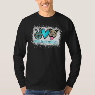 Peace Liebe Pitties Pitbull Pet Owner Mama Dog T-Shirt