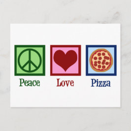 Peace Liebe Pizza Parlor Postkarte