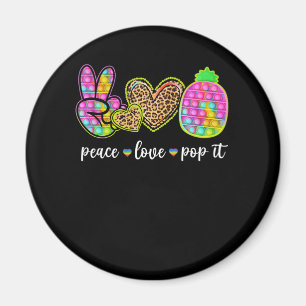 Peace Liebe Pop It Pineapulfidget Toy Magnet