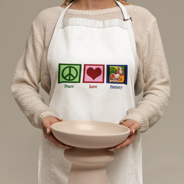 Peace Liebe Pottery Schürze (Von Creator hochgeladen)