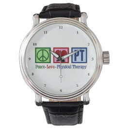 Peace Liebe PT Niedlich Physiotherapeut Armbanduhr