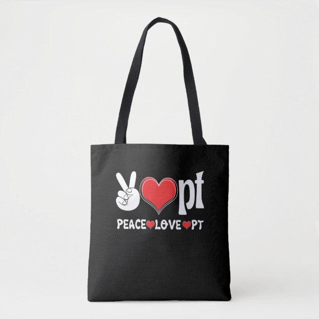 Peace Liebe PT Physikaltherapeutische Therapie Tasche (Vorderseite)
