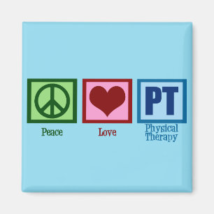 Peace Liebe PT Physiotherapeut Magnet