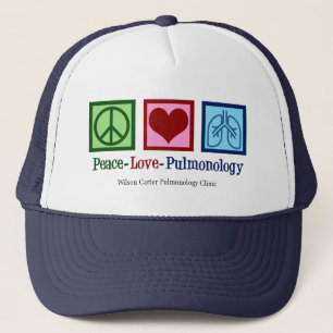 Peace Liebe Pulmonology Customizable Pulmonologe Truckerkappe